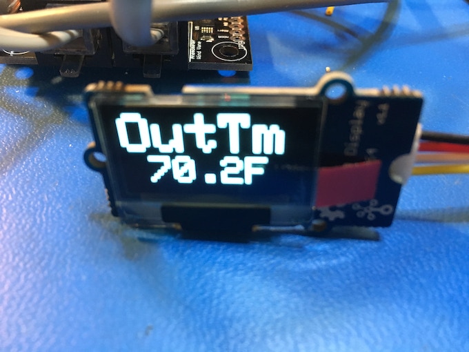 Custom OLED Display for OurWeather
