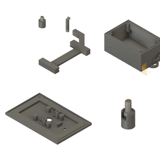 3D Printed Parts (Some Parts are not shown)
