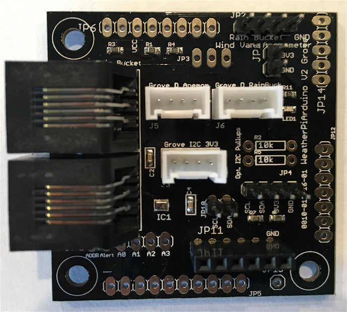 WeatherPiArdinuo w/Grove - Interface board for Weather Instruments for Raspberry Pi / Arudino