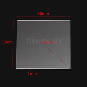 Double Side Polished Far-UV Fused Silica Quartz Glass Sheets Plate 30*30*1mm