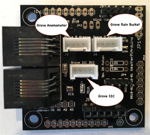 WeatherPiArdinuo w/Grove - Interface board for Weather Instruments for Raspberry Pi / Arudino