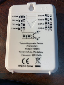 WeatherSense Wireless Inside Temperature and Humidity Sensor F016TH