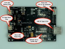 Load image into Gallery viewer, SunAirPlus2 - Solar Controller / Charger / Sun Tracker / Data Gathering Grove/Header