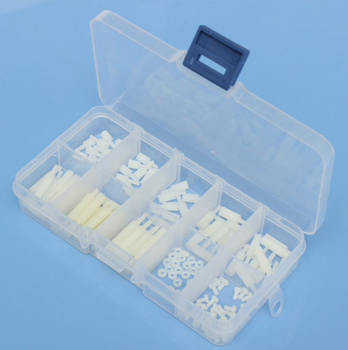 140pcs/box M2  Nylon Hex Thread Assortment Kit