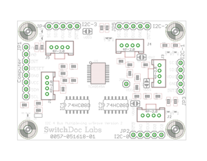 I2C 4 Channel Mux Extender / Expander Board Grove/Pin Headers   for Arduino and Raspberry Pi