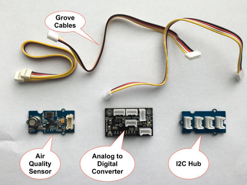 Air Quality Extender Pack for OurWeather / Raspberry Pi / Arduino / ESP8266 - Grove Headers